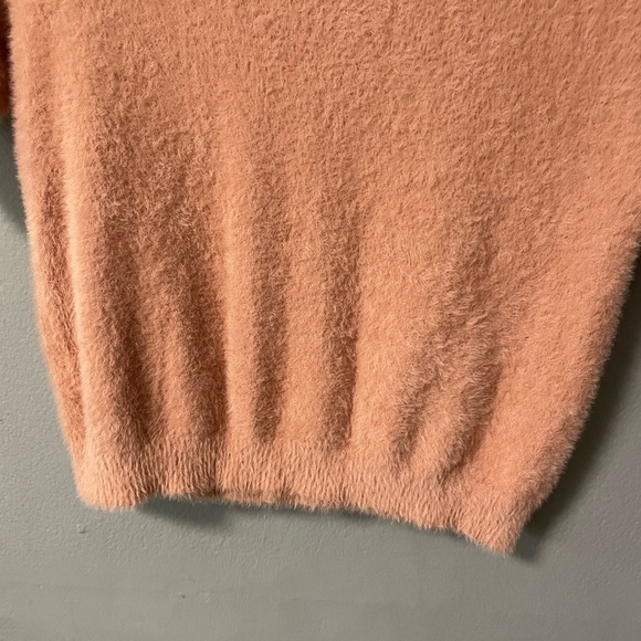 NWT Joie 2-piece fuzzy top and pleated skirt in pink mauve/peachy color. Medium - Picture 5 of 15